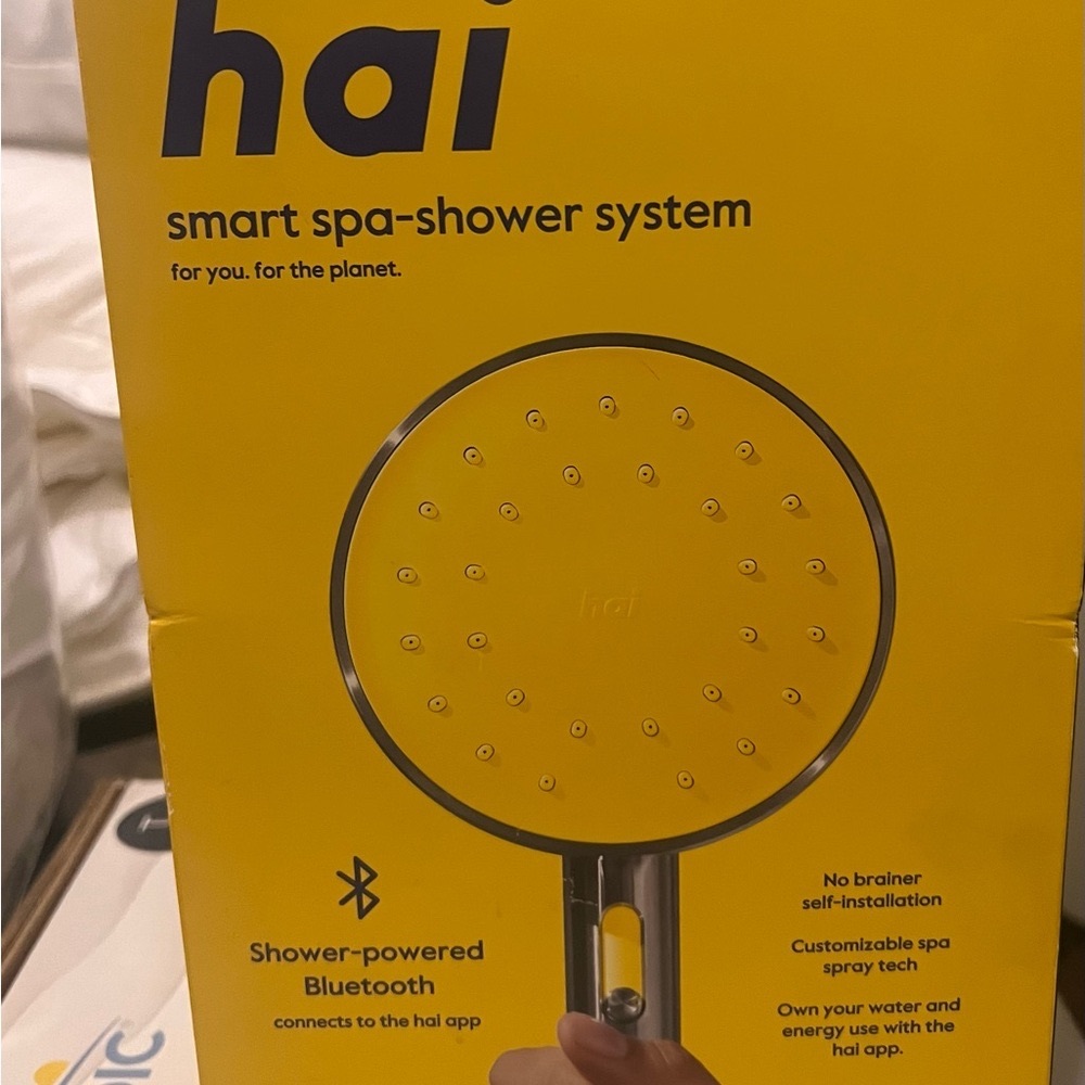 - hai smart showerhead orange, or yellow